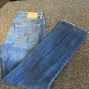 Men's Abercrombie & Fitch Distressed Blue Jean